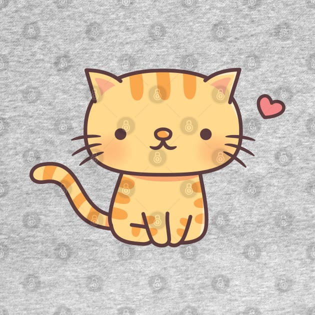 Cute Ginger Tabby Cat Doodle by rustydoodle